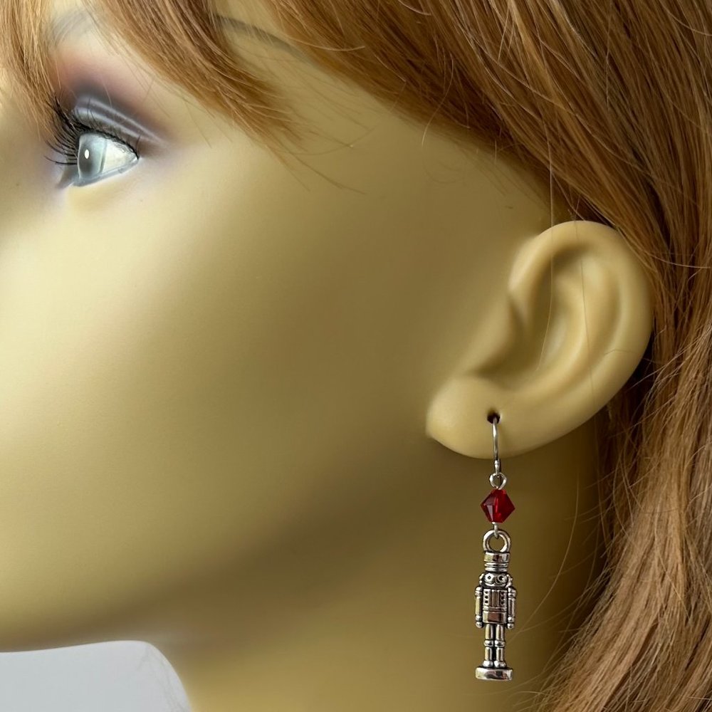 Nutcracker Earrings Christmas Holiday Dangle for Women Girls Jewelry Gifts - Picture 3 of 6